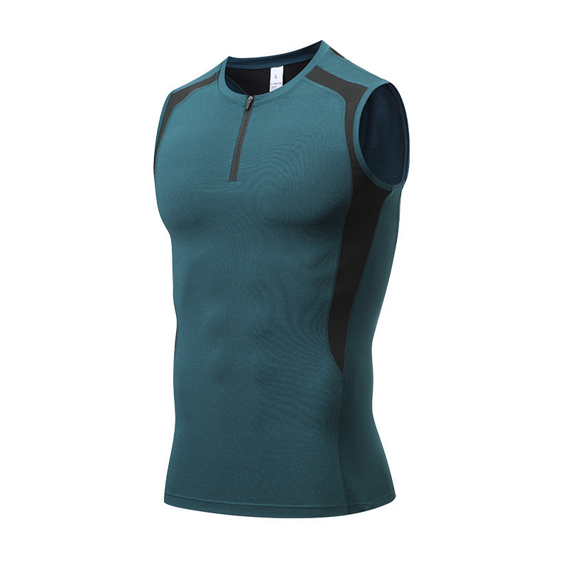 Men's Quick-Dry Sleeveless Workout Compression Tank Top
