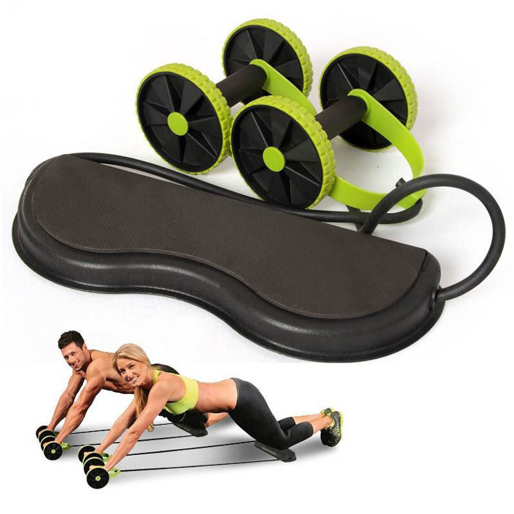 FormFit Double-Wheel Ab Roller with Bands