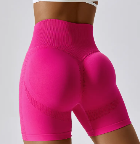 Seamless Butt-Lifting Yoga Shorts – High-Waist Gym Shorts for Women