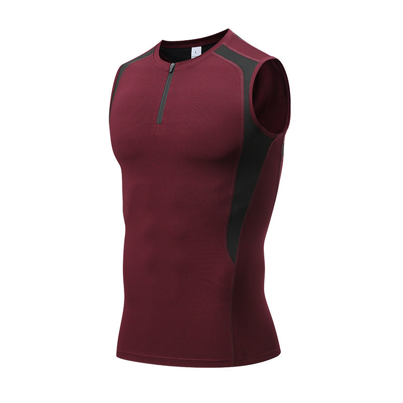Men's Quick-Dry Sleeveless Workout Compression Tank Top
