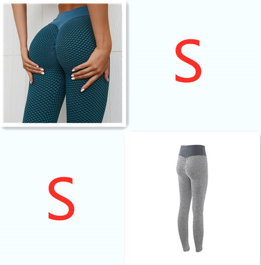 Anti-Cellulite Textured Yoga Leggings – High-Waist Butt-Lifting Gym Leggings for Women