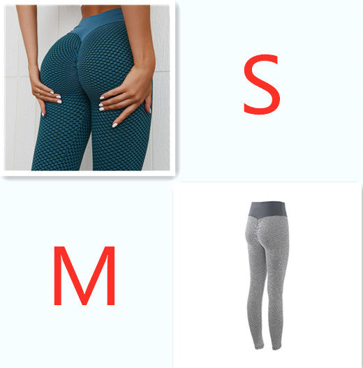 Anti-Cellulite Textured Yoga Leggings – High-Waist Butt-Lifting Gym Leggings for Women