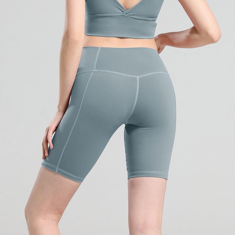 High-Waist Hip-Shaping Yoga Shorts – Sculpting Gym Shorts for Women