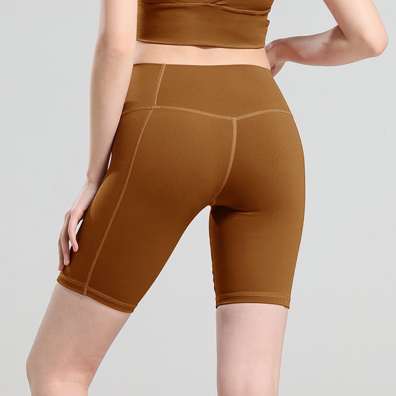 High-Waist Hip-Shaping Yoga Shorts – Sculpting Gym Shorts for Women