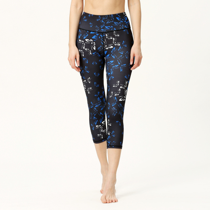 Sculpting Seamless Printed Leggings – High-Waist Gym & Yoga Leggings for Women