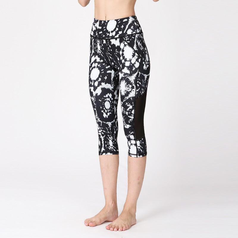 Sculpting Seamless Printed Leggings – High-Waist Gym & Yoga Leggings for Women