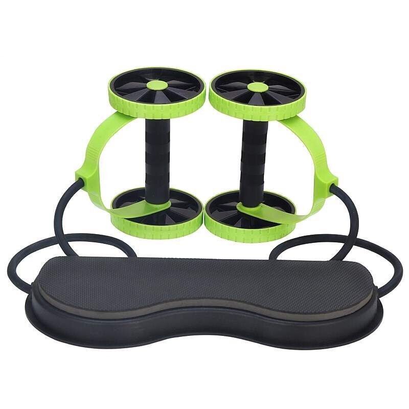 FormFit Double-Wheel Ab Roller with Bands