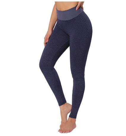 Anti-Cellulite Textured Yoga Leggings – High-Waist Butt-Lifting Gym Leggings for Women