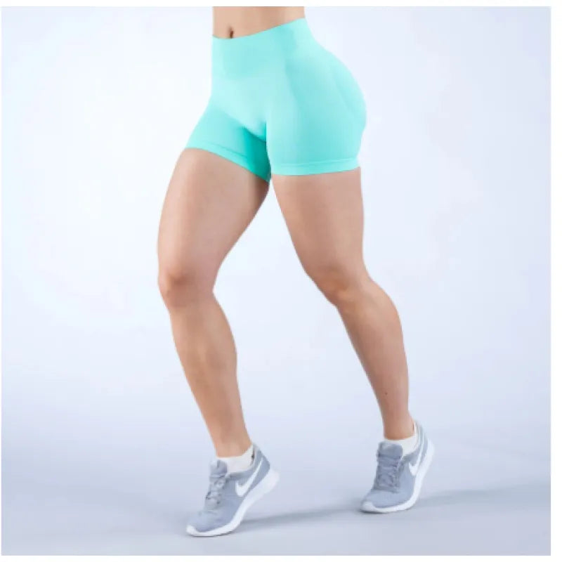 Seamless High-Waist Fitness Yoga Shorts – Butt-Lifting Gym Shorts for Women