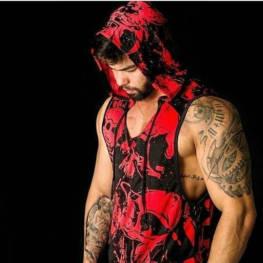 Men's Quick-Dry Hooded Workout Tank Top
