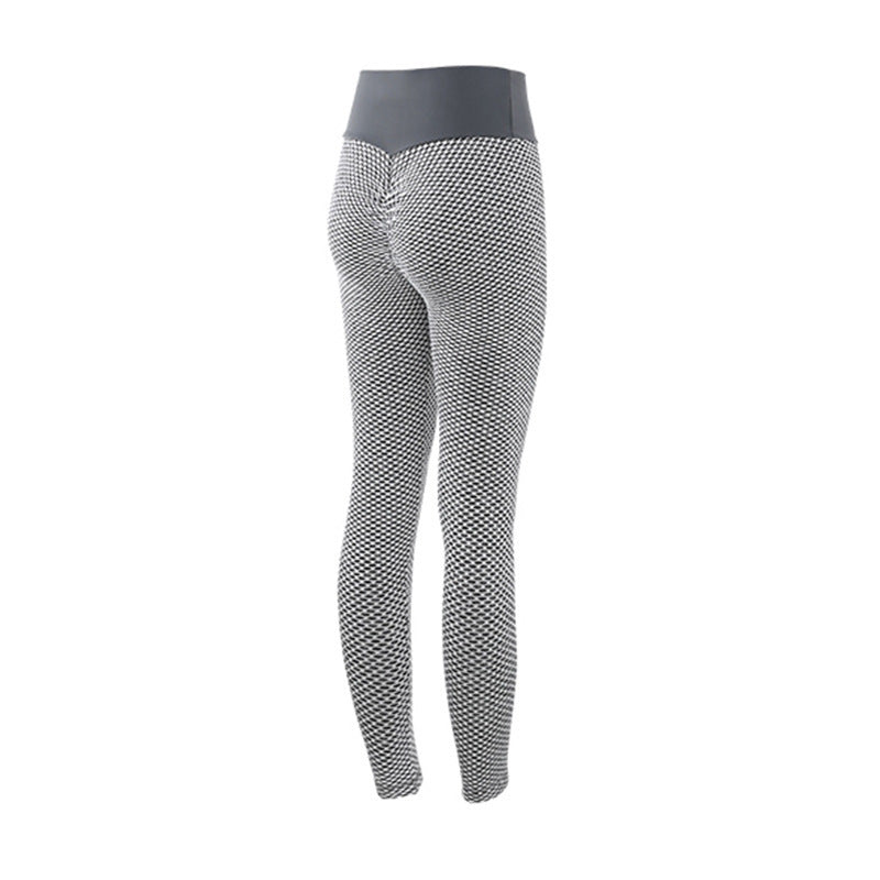 Anti-Cellulite Textured Yoga Leggings – High-Waist Butt-Lifting Gym Leggings for Women