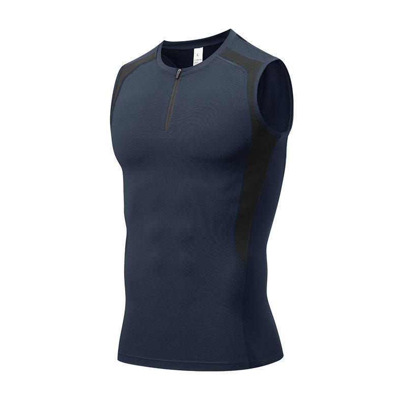 Men's Quick-Dry Sleeveless Workout Compression Tank Top