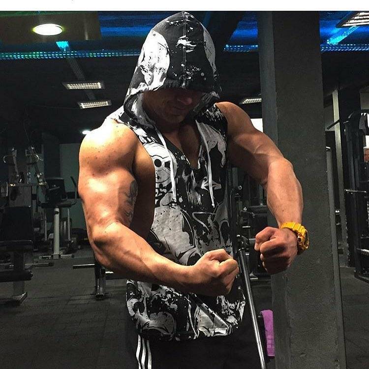 Men's Quick-Dry Hooded Workout Tank Top