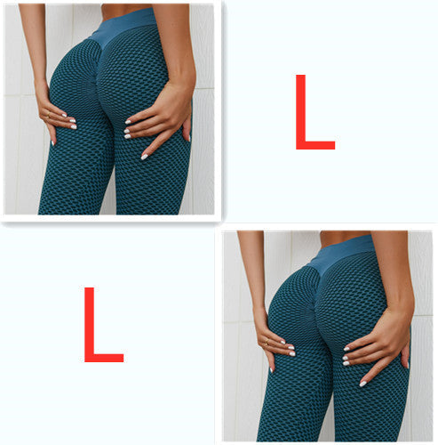 Anti-Cellulite Textured Yoga Leggings – High-Waist Butt-Lifting Gym Leggings for Women