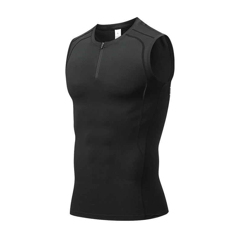 Men's Quick-Dry Sleeveless Workout Compression Tank Top