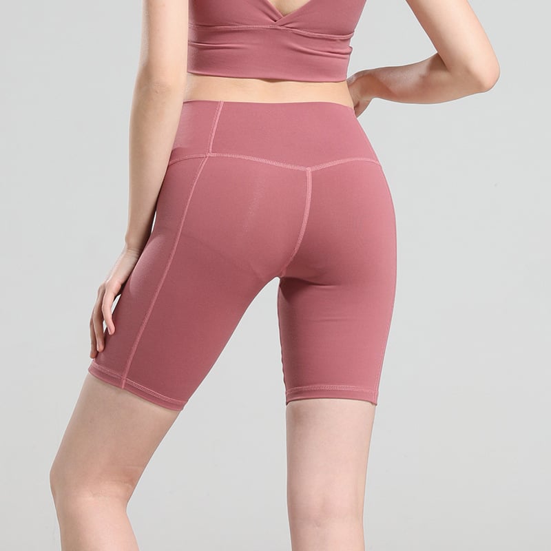 High-Waist Hip-Shaping Yoga Shorts – Sculpting Gym Shorts for Women